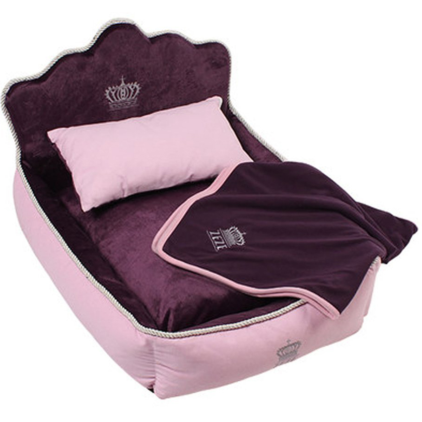 pink puppy bed